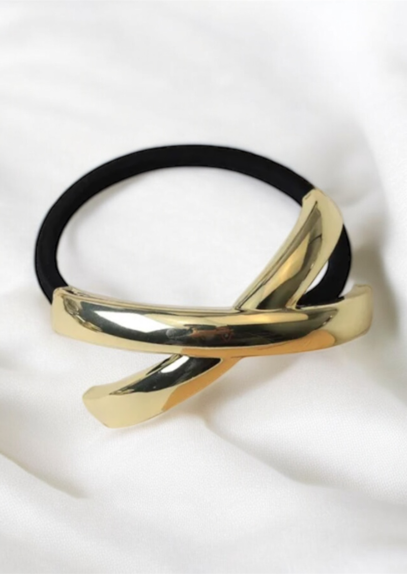 X Champagne Hair Tie