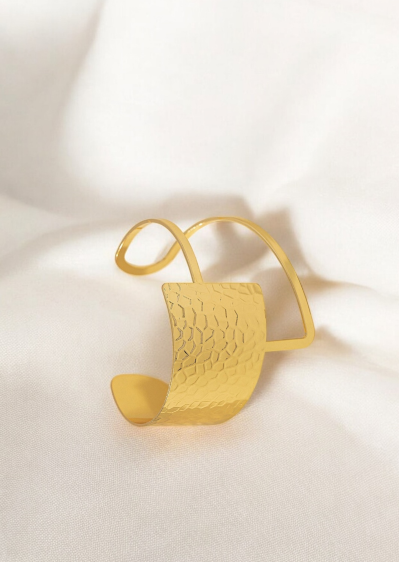 Gold crush cuff