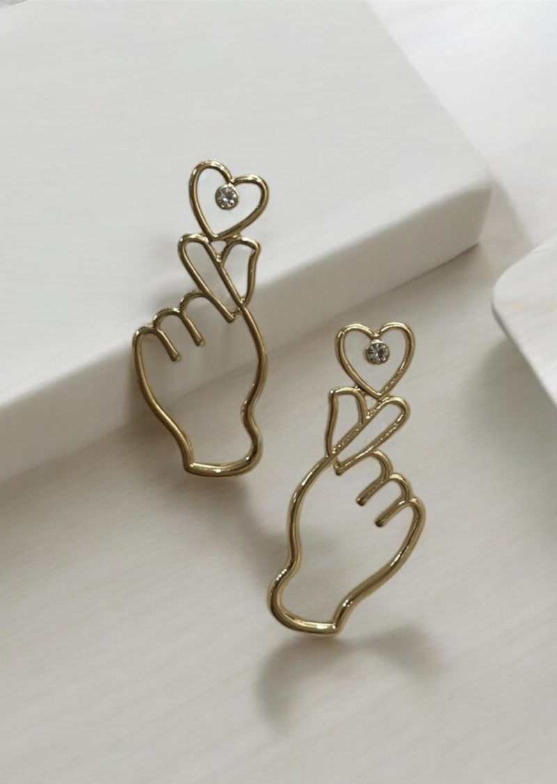 Korean Heart Earrings